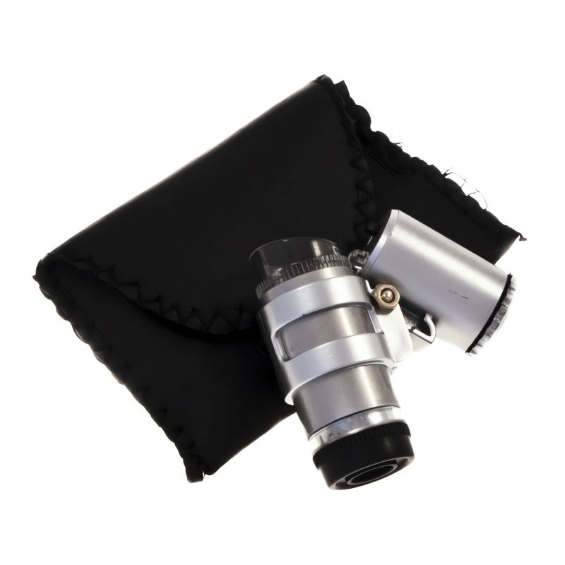 Mikroskop mit 60-facher Vergrößerung – Lupe mit Beleuchtung für Grow und Pflanzenreife