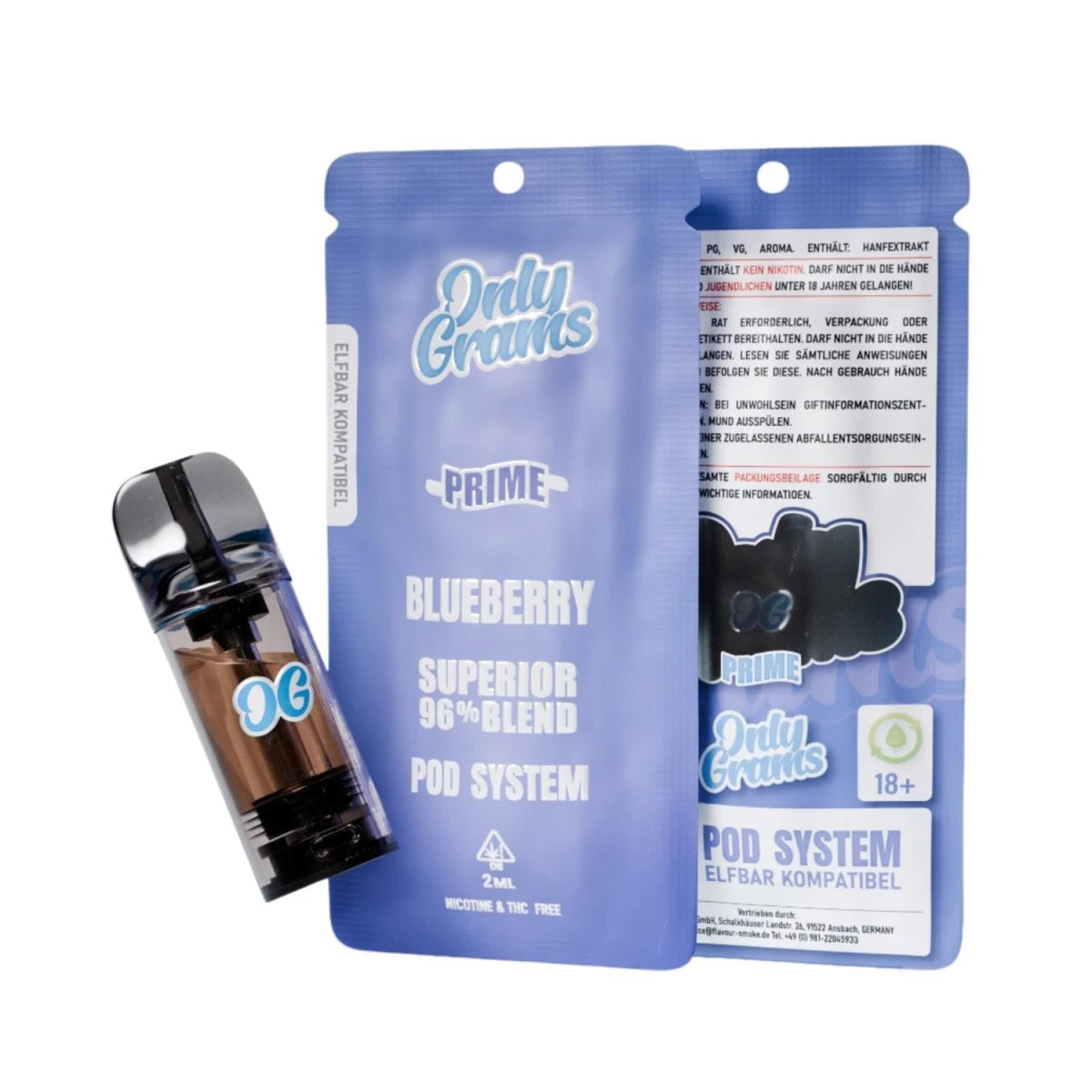 OnlyGrams Superior Blend 96% Einweg Vape verschiedene Geschmacks-Sorten