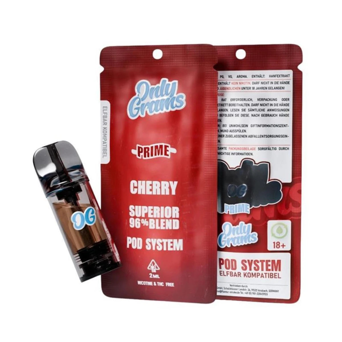 OnlyGrams Superior Blend 96% Einweg Vape verschiedene Geschmacks-Sorten