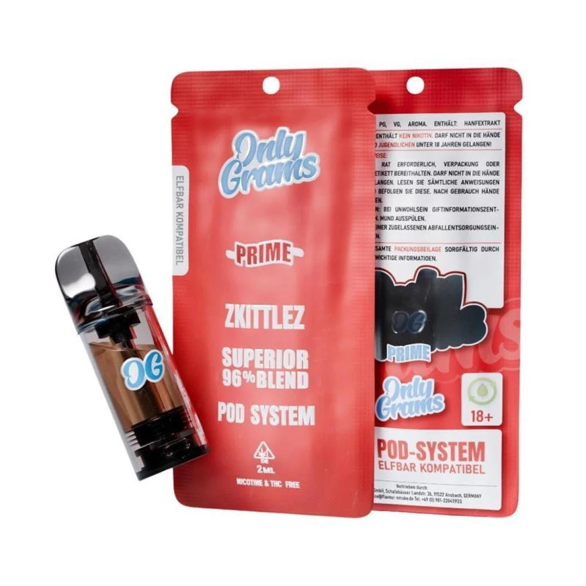 OnlyGrams Superior Blend 96% Einweg Vape verschiedene Geschmacks-Sorten