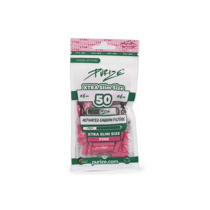 Purize Aktivkohlefilter XTRA Slim 6mm 50er Tüten Verschiedene Farben