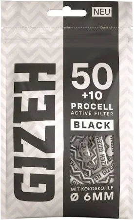 GIZEH ProCell Active Filter BLACK oder GREEN 6mm 50 + 10er